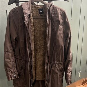 GAP women’s Brown parka with detachable lining